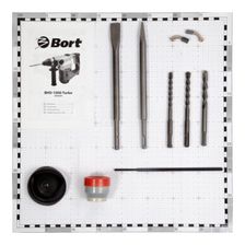 Перфоратор электрический BORT BHD-1000-TURBO оснастка