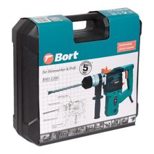 Перфоратор электрический BORT BHD-1200 в кейсе