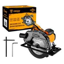 Дисковая (циркулярная) пила DEKO DKCS2400-210 2400Вт, 210мм диск фото 2