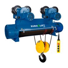 Таль электрическая EURO-LIFT CD1 10 т, 18 м синего цвета