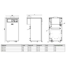 Напольный газовый котел Fondital BALI RTN T 48 устройство
