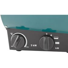 Пушка тепловая FIT 3000 Вт 30 м2 253 м3/мин ТЭН нерж. сталь коробка 80905 фото 3