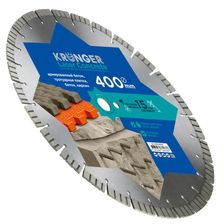 Алмазный диск Kronger 400 мм Laser Concrete - фото 1
