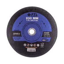 Круг отрезной по металлу FoxWeld FTL Expert II 230 х 1,8 х 22,2 мм A40SBF - фото 1