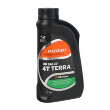 Масло 4-х тактное минеральное PATRIOT G-Motion Terra 4T HD SAE 30 1л, моторное - фото 1