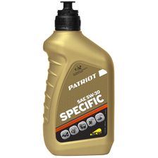 Масло 4-х тактное полусинтетическое PATRIOT Specific High-Tech 5W30 SJ/CF, 0,946л. - фото 1