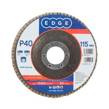 Круг лепестковый торцевой Edge 115х22.23 мм / P40 / шлифовальный диск / абразив - фото 1