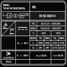 Аппарат аргонодуговой сварки FoxWeld SAGGIO TIG 401 DC Pulse Digital - фото 8