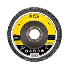 Круг лепестковый для шлифования по нержавеющей стали FoxWeld FTL Ergo цирконий 29 125 х 22,2 мм P40 - фото 1