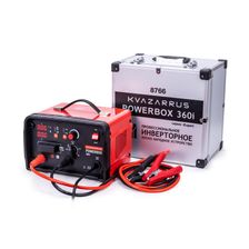 Инверторное пуско-зарядное устройство FoxWeld KVAZARRUS PowerBox 360i, таймер, алюминиевый кейс - фото 1