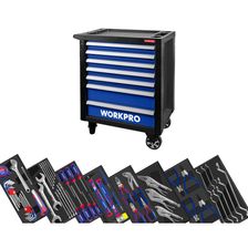 Тележка инструментальная WORKPRO 7 ящиков с 12 Ложемент WORKPROами (2 места) - фото 1