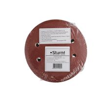 Шлифбумага круглая Sturm 180мм, зерно 180, 8 отверстий, 20шт - фото 1