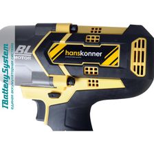 Аккумуляторный ударный гайковерт Hanskonner HCD18100S 1BatterySystem - фото 4