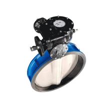 Затвор поворот чуг EPDM Ду400 Ру10/16 ред п/эл д/нерж EURO Benarmo - фото 1