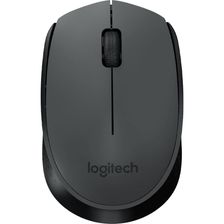Мышь Logitech M170 черный/темно-серый оптическая (1000dpi) беспроводная USB для ноутбука (2but) - фото 1