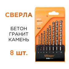 Набор сверл по бетону Villager DMA-SET 8 PCS - фото 4