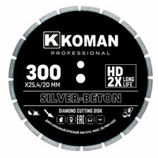 Алмазный диск KOMAN Professional 300 мм по бетону