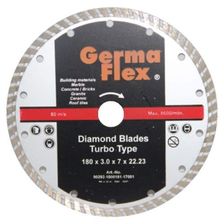 Чашка алмазная турбо GermaFlex ф180х22 (камень, бетон)