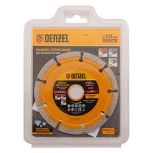 Диск алмазный с сегментной кромкой Denzel 125х22,2 мм (сухое резание)