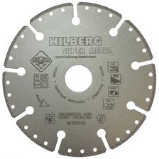 Алмазный отрезной диск Hilberg Super Metall 125 мм