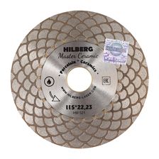 Диск алмазный турбо Hilberg Master Ceramic для резки плитки под 45º 155х25/25х22,23