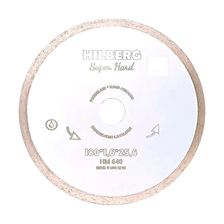 Диск алмазный отрезной 180x25,4 Hilberg Super Hard Сплошной HM640
