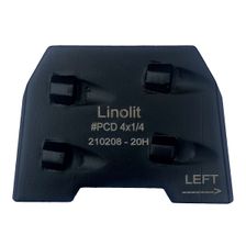 Алмазный пад LINOLIT #PCD4x1/4 MB_LN LEFT (левый) (Коготь) 
