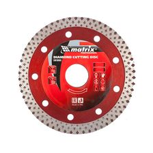 Алмазный диск MATRIX 115х22,2 мм (сплошной сухое/мокрое резание)