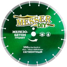 Диск алмазный сегментный Messer DIY 350 мм (гранит, железобетон)