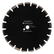 Диск алмазный сегментный METALLICA Ultra 400x25,4 мм, H=10 мм по асфальту 100 м/с. В кор. - фото 1