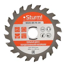 Диск пильный для CCS1285 Sturm! 9020-85-15-20 - фото 1