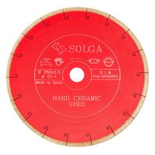 Диск алмазный по керамограниту сплошной Solga Diamant HARD CERAMICS 250x25,4 мм - фото 1