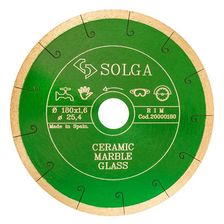 Диск алмазный Solga Diamant CERAMICS, MARBLE сплошной (керамика, мрамор) 180x25,4 мм