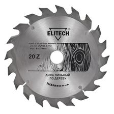 Диск пильный Elitech 150х20/16 мм 20 зубьев 1820.052800 - фото 1
