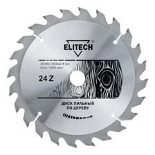 Диск пильный Elitech 190х20/16 мм 24 зуба 1820.053700 - фото 1