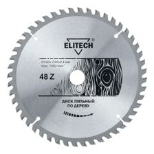 Диск пильный Elitech 190х20/16 мм 48 зубьев 1820.053900 - фото 1