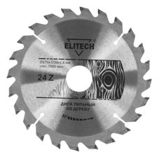 Диск пильный Elitech 170х30 мм 24 зуба 1820.054000 - фото 1