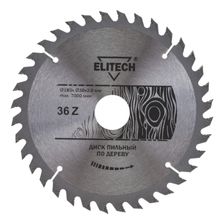 Диск пильный Elitech 185х30 мм 36 зубьев 1820.054100 - фото 1