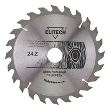 Диск пильный Elitech 216х32/30 мм 24 зуба 1820.055700 - фото 1