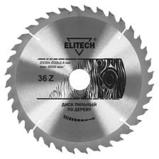Диск пильный Elitech 230х32/30 мм 36 зубьев 1820.056000 - фото 1