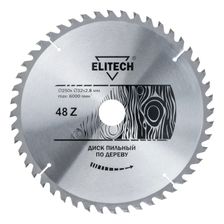 Диск пильный Elitech 250х32/30 мм 48 зубьев 1820.056500 - фото 1