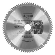 Диск пильный Elitech 250х32/30 мм 80 зубьев 1820.056700 - фото 1