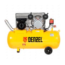 Компрессор воздушный Denzel PC 2/100-370 Вид сбоку