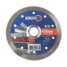 Диск алмазный Турбо ультратонкий для твердых материалов KRUGO MASTER 125х1,2х22,2х10 мм 81031250238 - фото 1