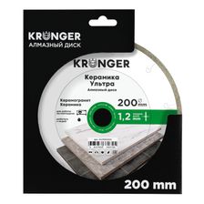 Алмазный диск по керамической плитке 200 мм Керамика Ультра Kronger - фото 4