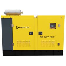 Дизельный генератор Vektor AD-120Y-T400 в шумозащитном кожухе с АВР - фото 1
