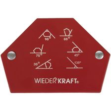 Сварочный магнит WIEDERKRAFT 30, 45, 60, 75, 90, 135 градусов, усилие 25Lbs WDK-65025 - фото 4
