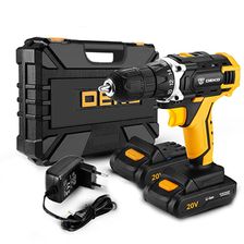 Аккумуляторная дрель DEKO DKCD16FU-Li 1.5Ahx2 63 предмета