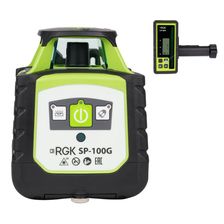 Комплект ротационный нивелир RGK SP-100G + миллиметровый приёмник излучения RGK LD-88G - фото 1