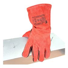 Краги спилковые Arcticus КРС красные АВ, подкл/флис, Kevlar, 35см., р.10, 3 пары, арт. 200535 P-103 - фото 4